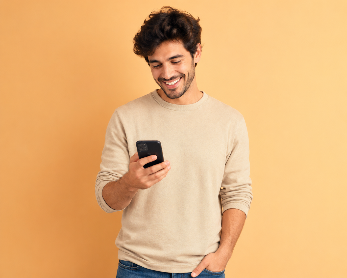 Person checking their phone